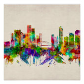 Denver Colorado Skyline Perfect Poster (Voorkant)