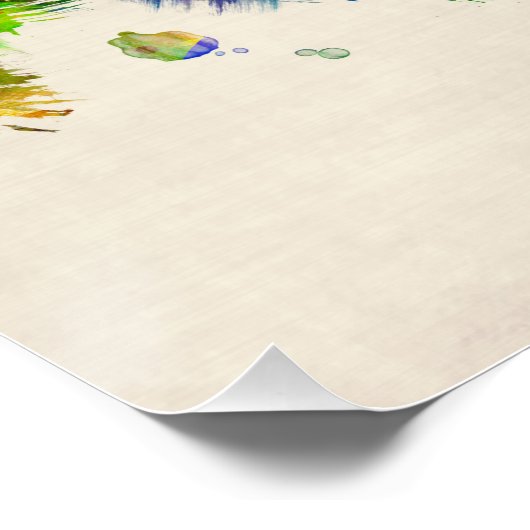 Denver Colorado Skyline Perfect Poster (Hoek)