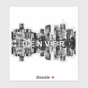 Denver, Colorado skyline Sticker