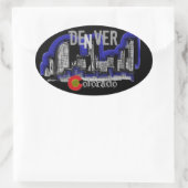 Denver Colorado skyline stickers (Tas)