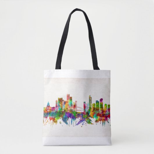 Denver Colorado Skyline Tote Bag (Voorkant)