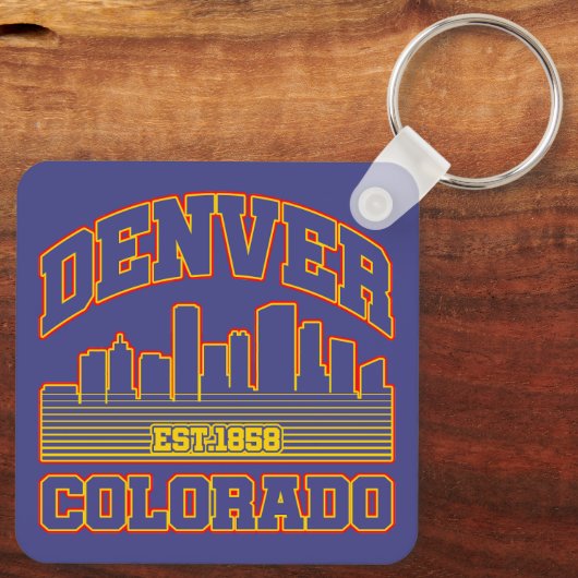 Denver, Colorado Sleutelhanger (Achterkant)