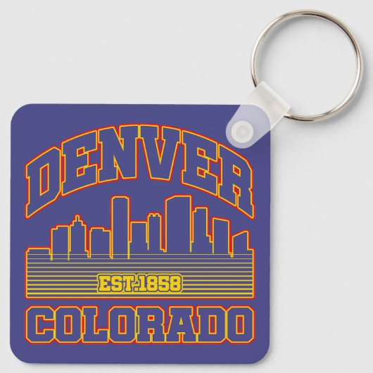 Denver, Colorado Sleutelhanger (Achterkant)