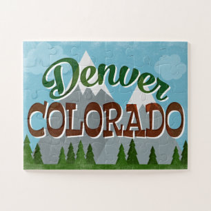 Denver Colorado Snowy Mountains Legpuzzel
