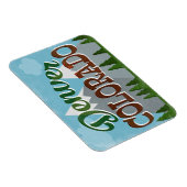 Denver Colorado Snowy Mountains Magneet (Rechterzijde)