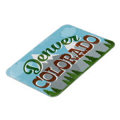 Denver Colorado Snowy Mountains Magneet (Linkerzijde)