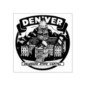 Denver Colorado State Capital Rubberstempel (Afrduk)