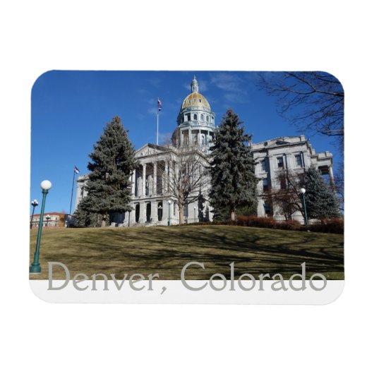 Denver, Colorado, State Capitol Building Magneet (Horizontaal)