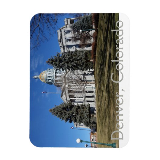Denver, Colorado, State Capitol Building Magneet (Verticaal)