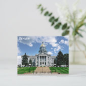 Denver Colorado State Capitol Building Travel Briefkaart (Staand voorkant)