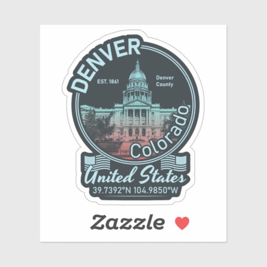 DENVER - COLORADO STICKER (Vel)