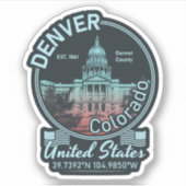 DENVER - COLORADO STICKER (Voorkant)