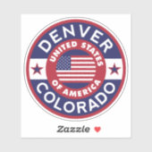 DENVER, Colorado Sticker (Vel)