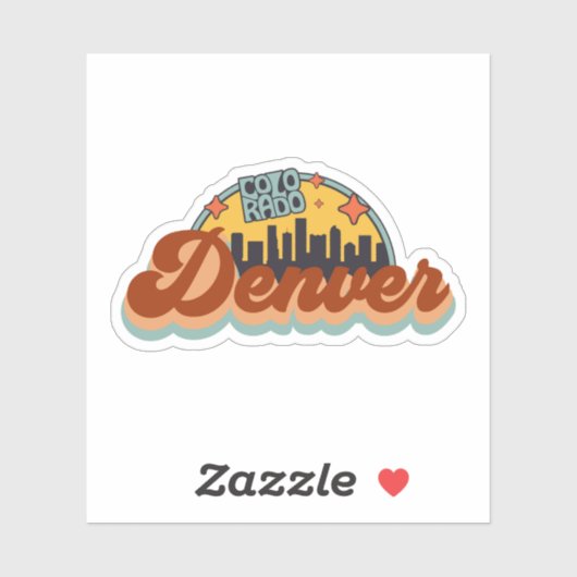 Denver, Colorado Sticker (Vel)