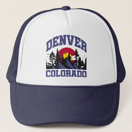 Denver, Colorado Trucker Pet (Voorkant)