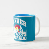Denver, Colorado Tweekleurige Koffiemok (Voorkant rechts)