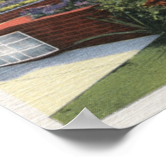 Denver, Colorado - Uitzicht van Elitch Poster (Hoek)