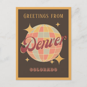 Denver Colorado USA Retro  Greets Briefkaart