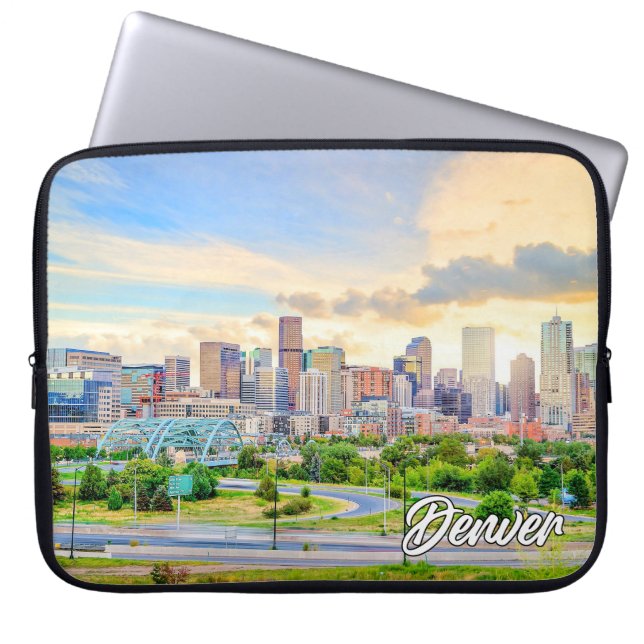 Denver, Colorado, Verenigde Staten Laptop Sleeve (Voorkant)