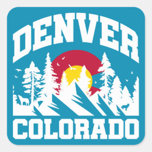 Denver, Colorado Vierkante Sticker