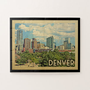 Denver Colorado Vintage Travel Legpuzzel