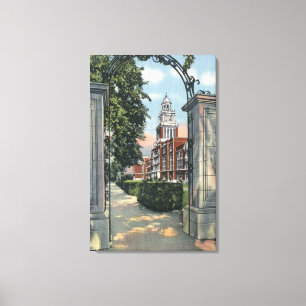 Denver, Colorado - Vista of East High School Canvas Afdruk