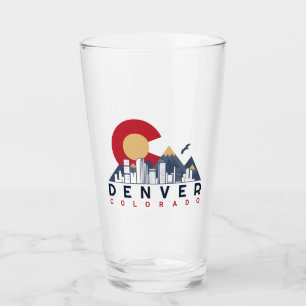 Denver Colorado Vlag Camping Wandelen Souvenirs 80 Glas