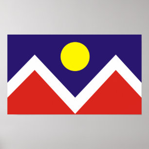 Denver, Colorado Vlag Poster