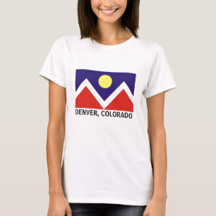 Denver, Colorado Vlag T-shirt