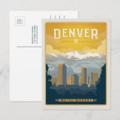 Denver, Colorado | We zijn verhuisd. Briefkaart (Voorkant / Achterkant)