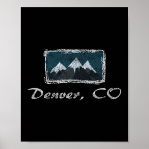  Denver Colorado Winter Skiplezier Poster