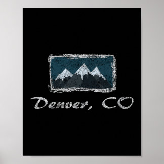  Denver Colorado Winter Skiplezier Poster