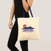 Denver Colorado wood mountains tote bag (Voorkant (product))
