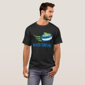 Denver Curling Mannen Dark T-Shirt (Voorkant volledig)