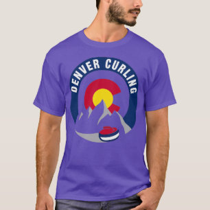 Denver curling-pictogrammen t-shirt