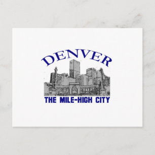 Denver, de Mile-High City Briefkaart