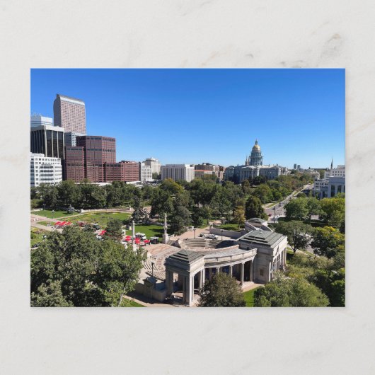 Denver Downtown Skyline View Capitol Building Briefkaart (Voorkant)