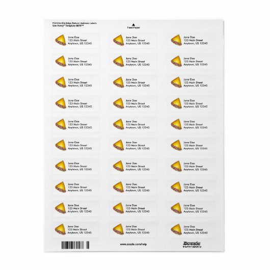 Denver Egg Omelet Omelet Breakfast Labels (Full Sheet)