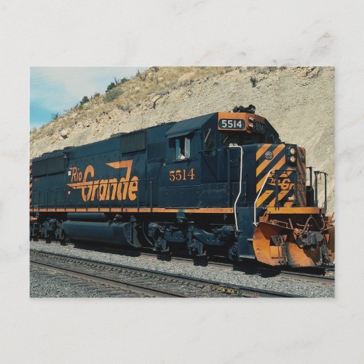 Denver en Rio Grande Western, EMD SD-50 Briefkaart (Voorkant)