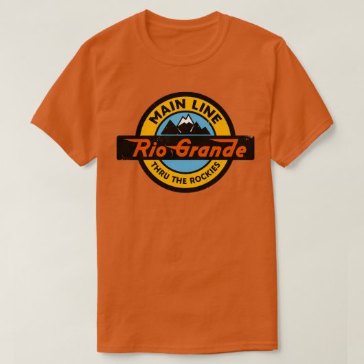 Denver en Rio Grande Westerne Spoorweg 1 T-shirt (Design voorkant)
