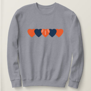 Denver Fan Hart Football Donker Trui
