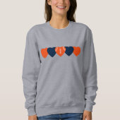 Denver Fan Hart Football Donker Trui (Voorkant)