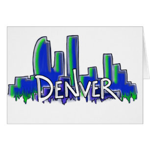 Denver graffiti style skyline