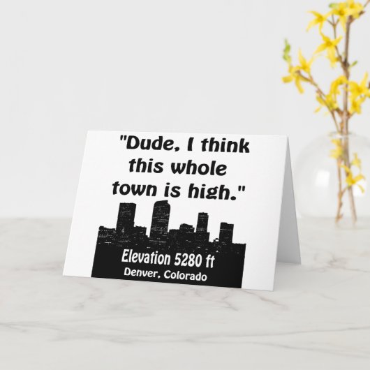 Denver High Town Kaart (Gele Bloem)