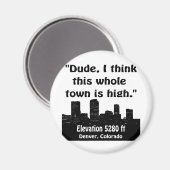 Denver High Town Magneet (Voorkant / Achterkant)