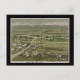 Denver in 1859 briefkaart