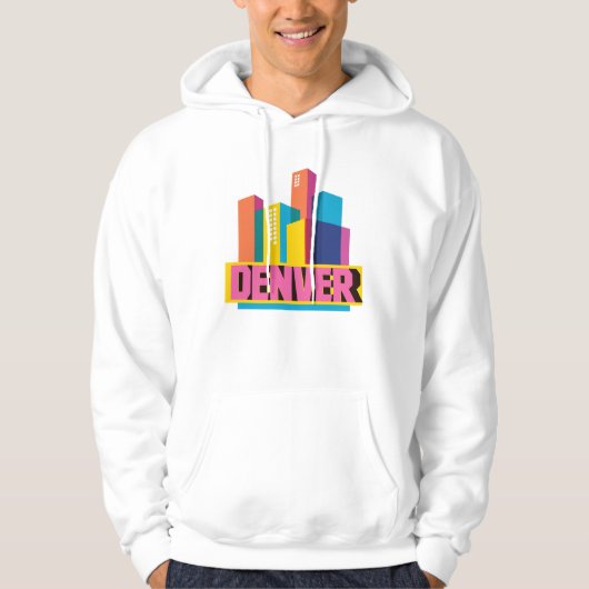 Denver in Design Hoodie (Voorkant)