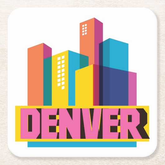 Denver in Design Kartonnen Onderzetters (Voorkant)