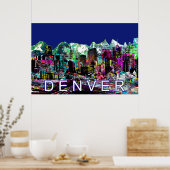 Denver in graffiti poster (Keuken)