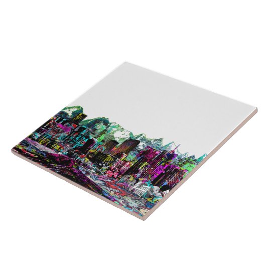 Denver in graffiti tegeltje (Zijkant)